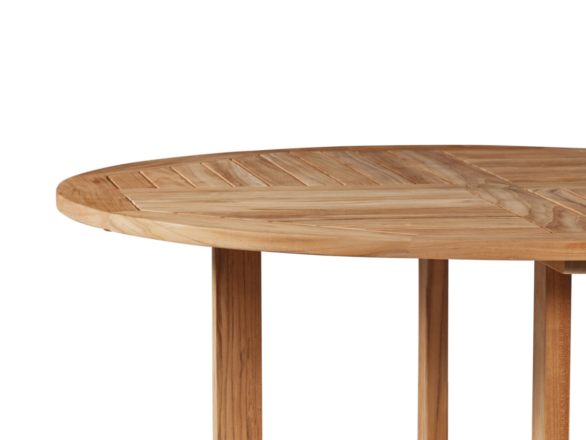 Abel teak 47.25-inch dining table, view 2