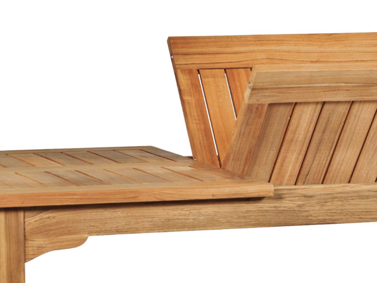 Clarisse teak dining table, view 4
