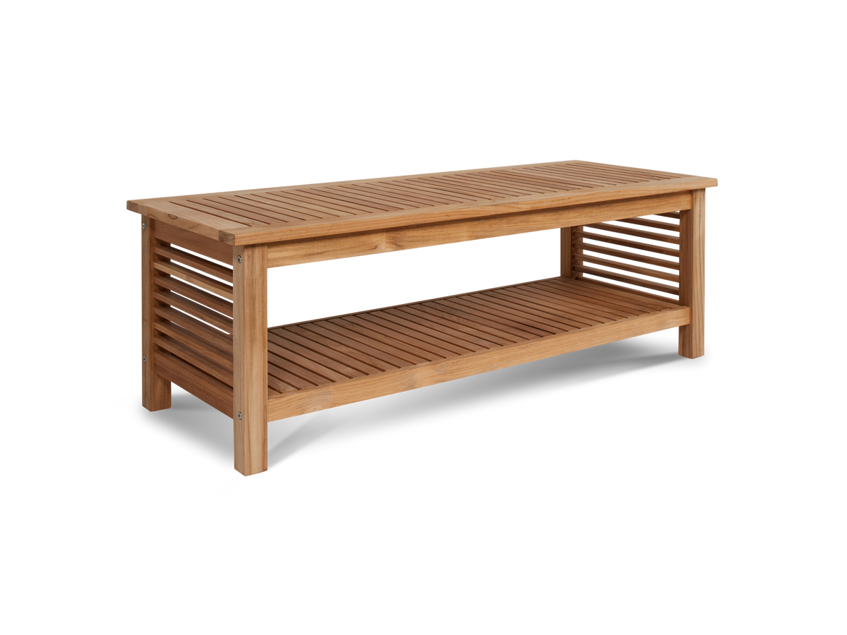 Sylvie teak coffee table, by Curated Maison