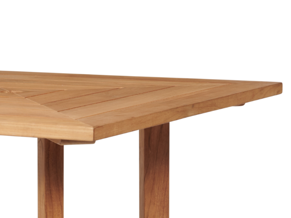 Boucher teak dining table, view 2