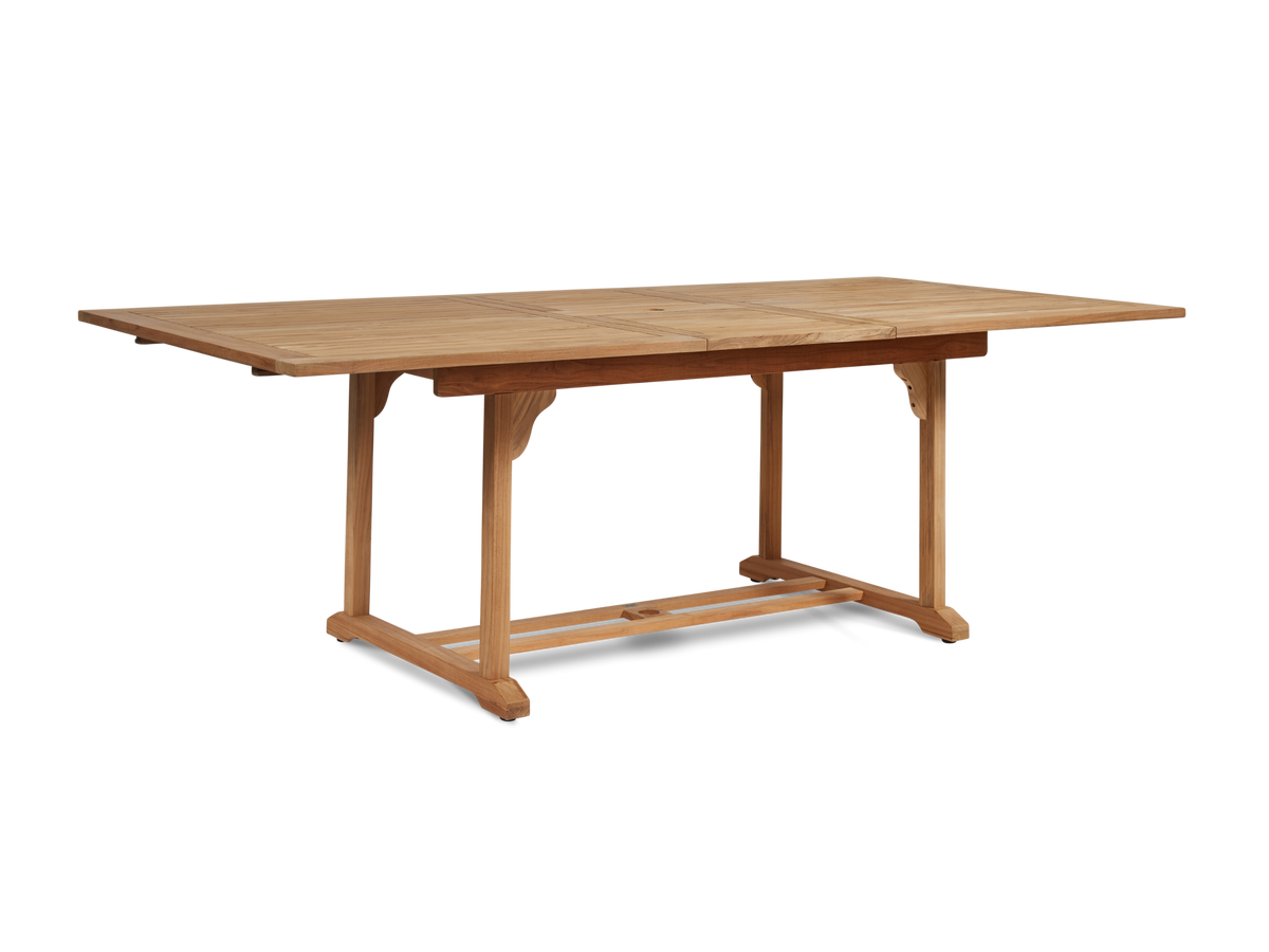 Belmont teak dining table, view 3