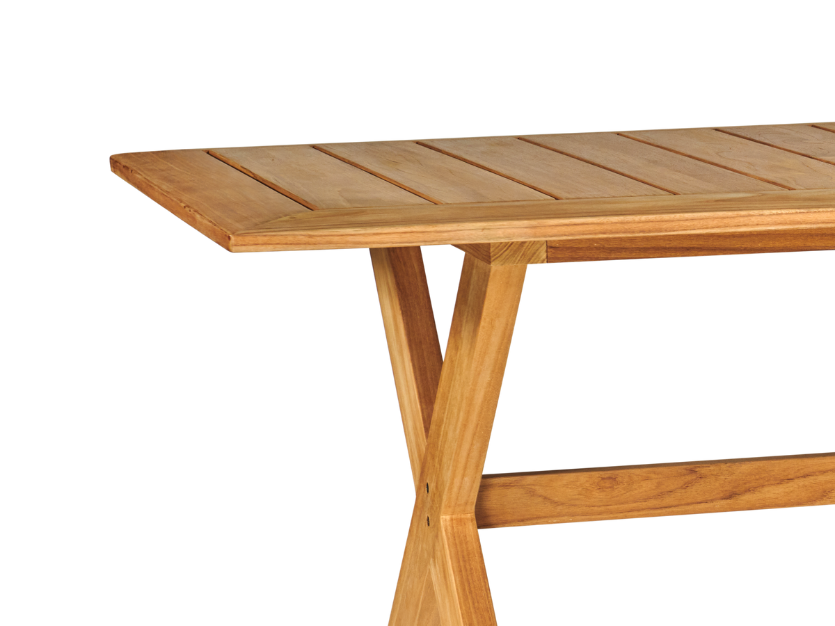 Aude teak dining table, view 2
