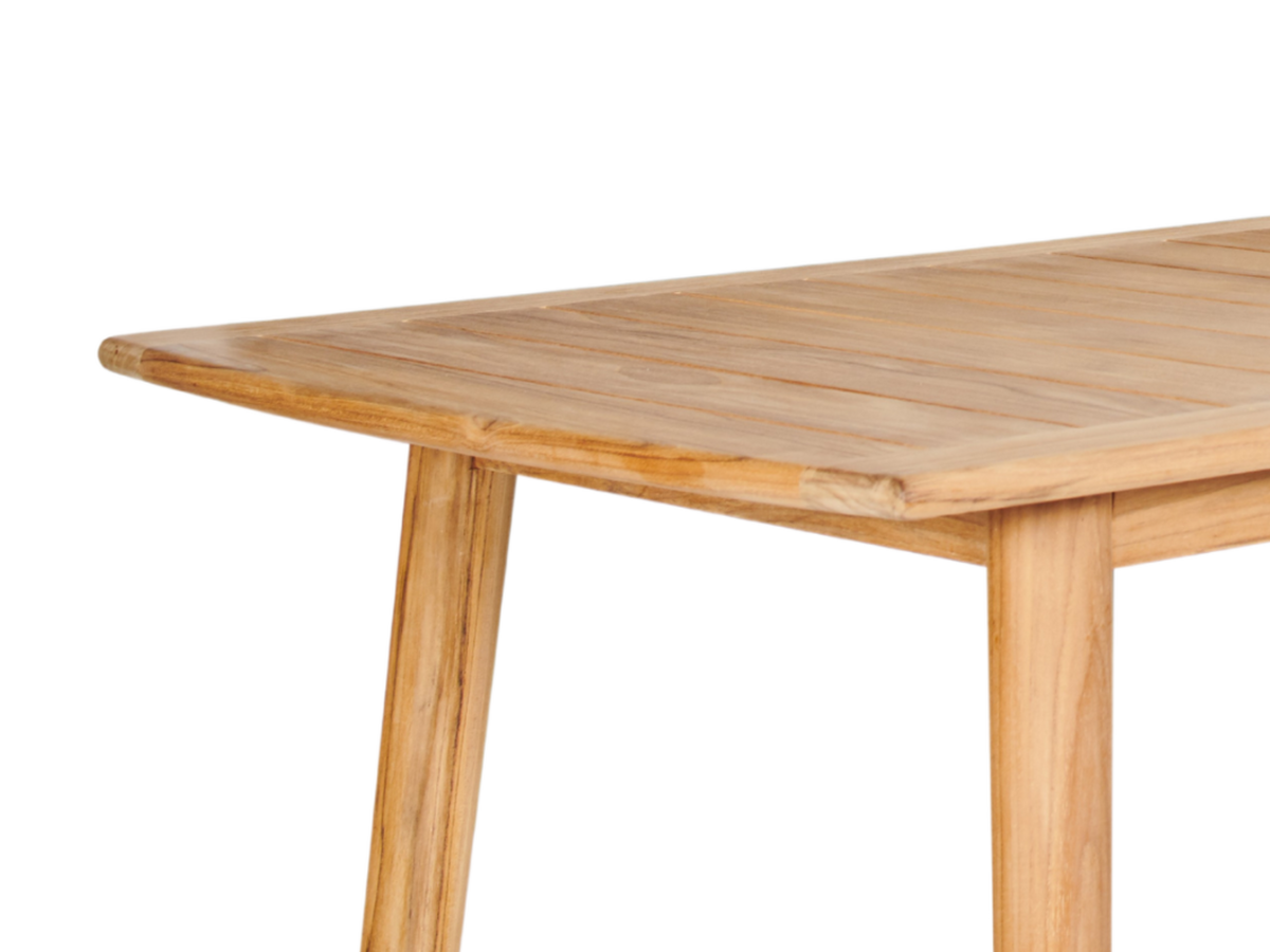 Riva teak dining table, view 3