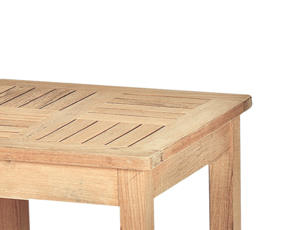 Dionne teak side table, by Curated Maison