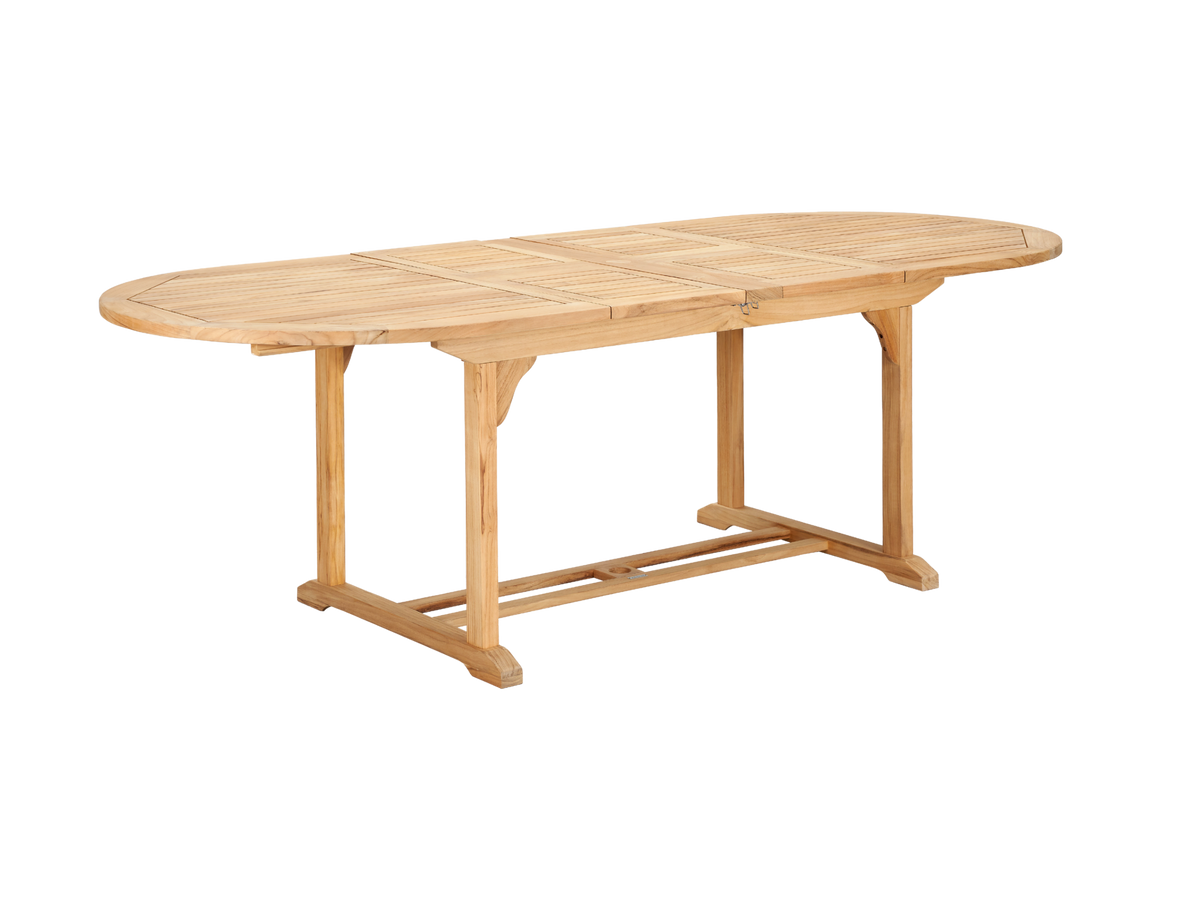 Amelie teak dining table, view 2