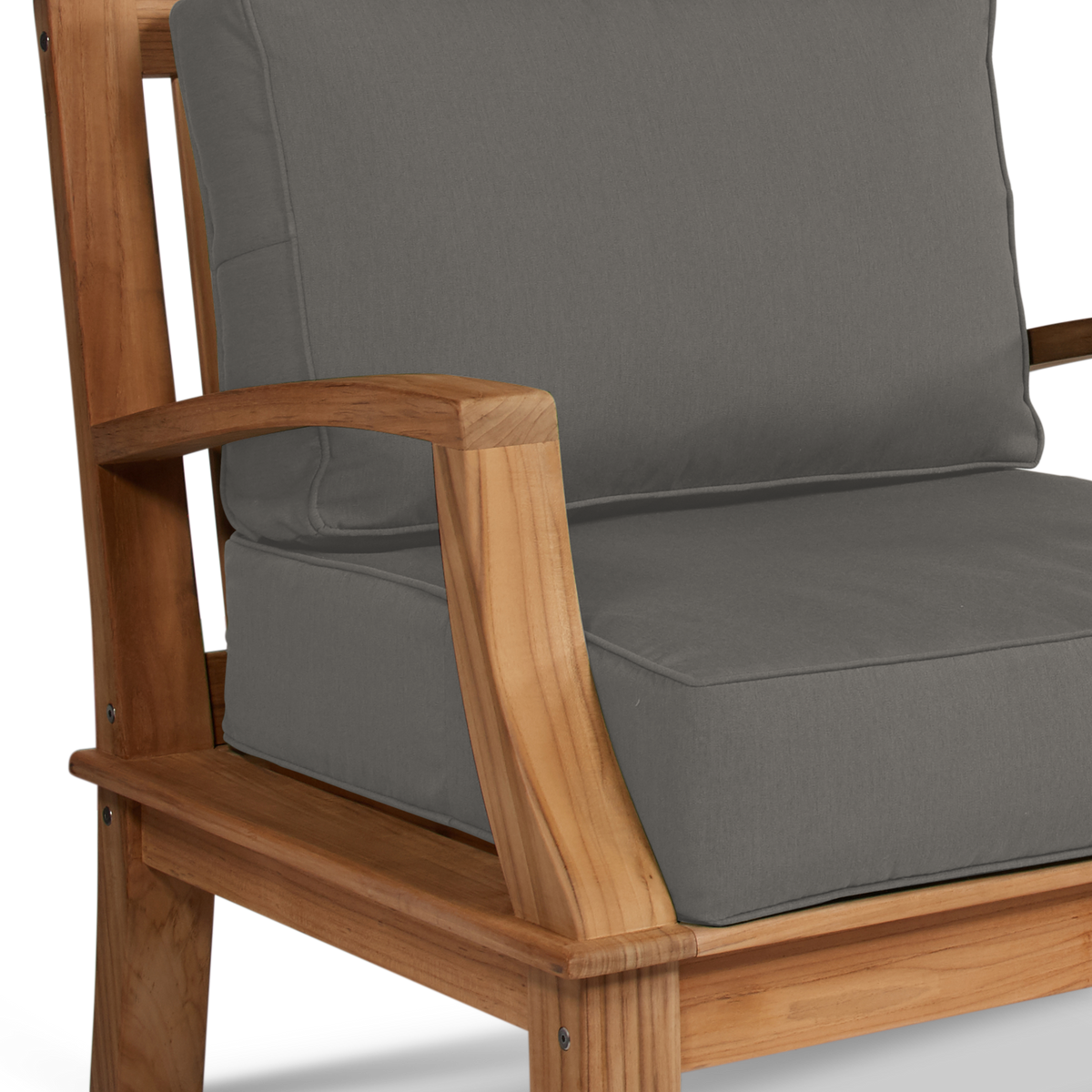 Eliane teak lounge chair, view 3
