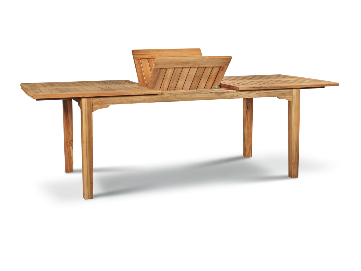 Clarisse teak dining table, view 3
