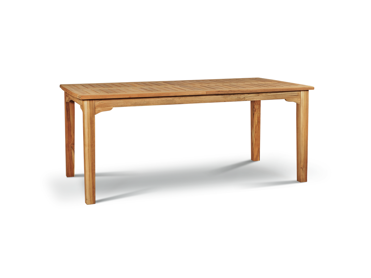 Clarisse teak dining table, view 2