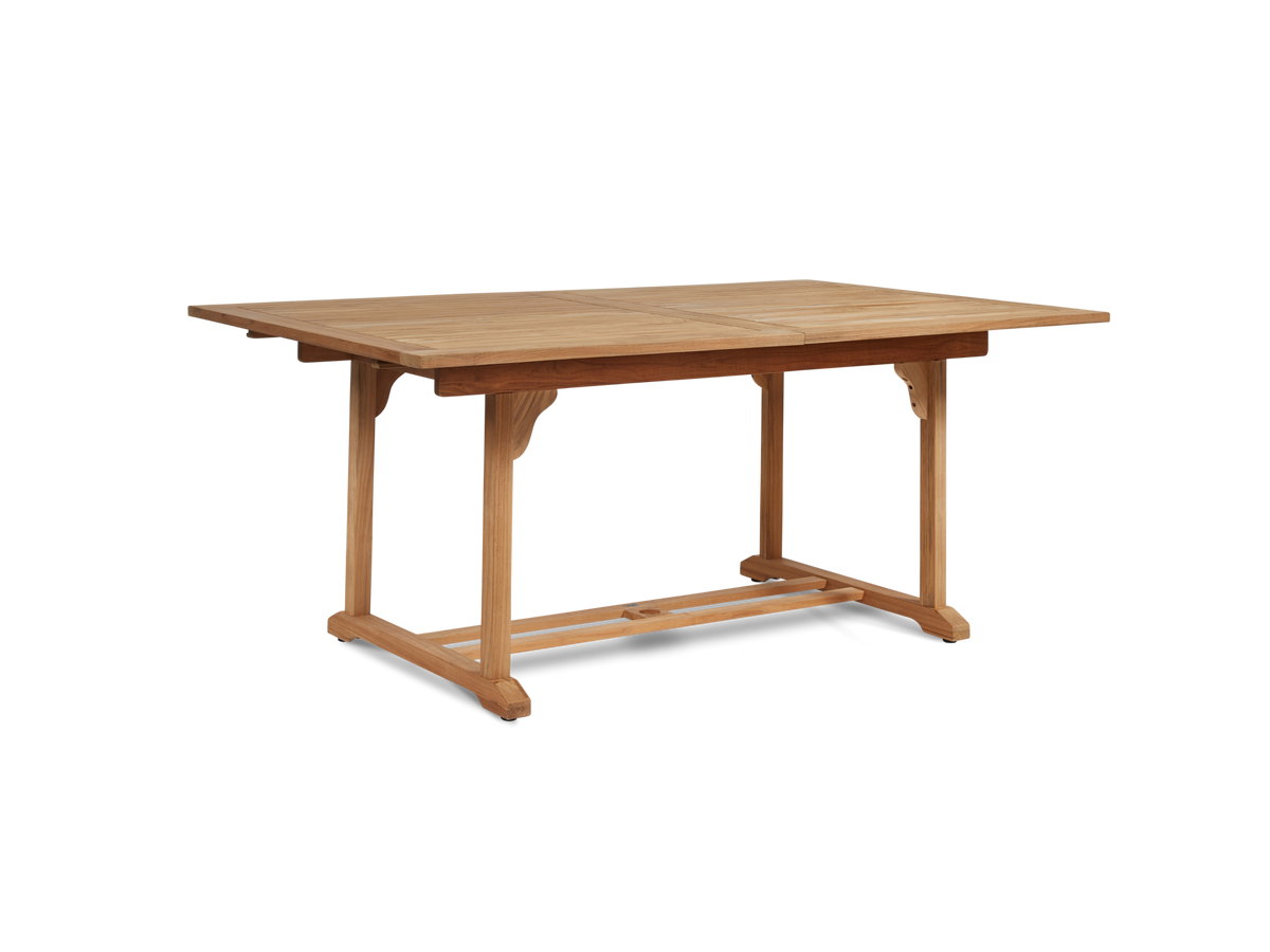 Belmont teak dining table, view 4