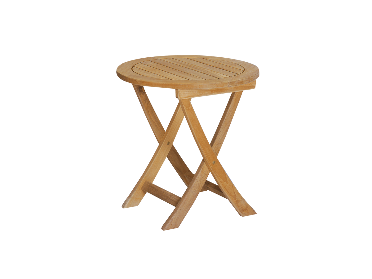 Perryn teak side table, by Curated Maison
