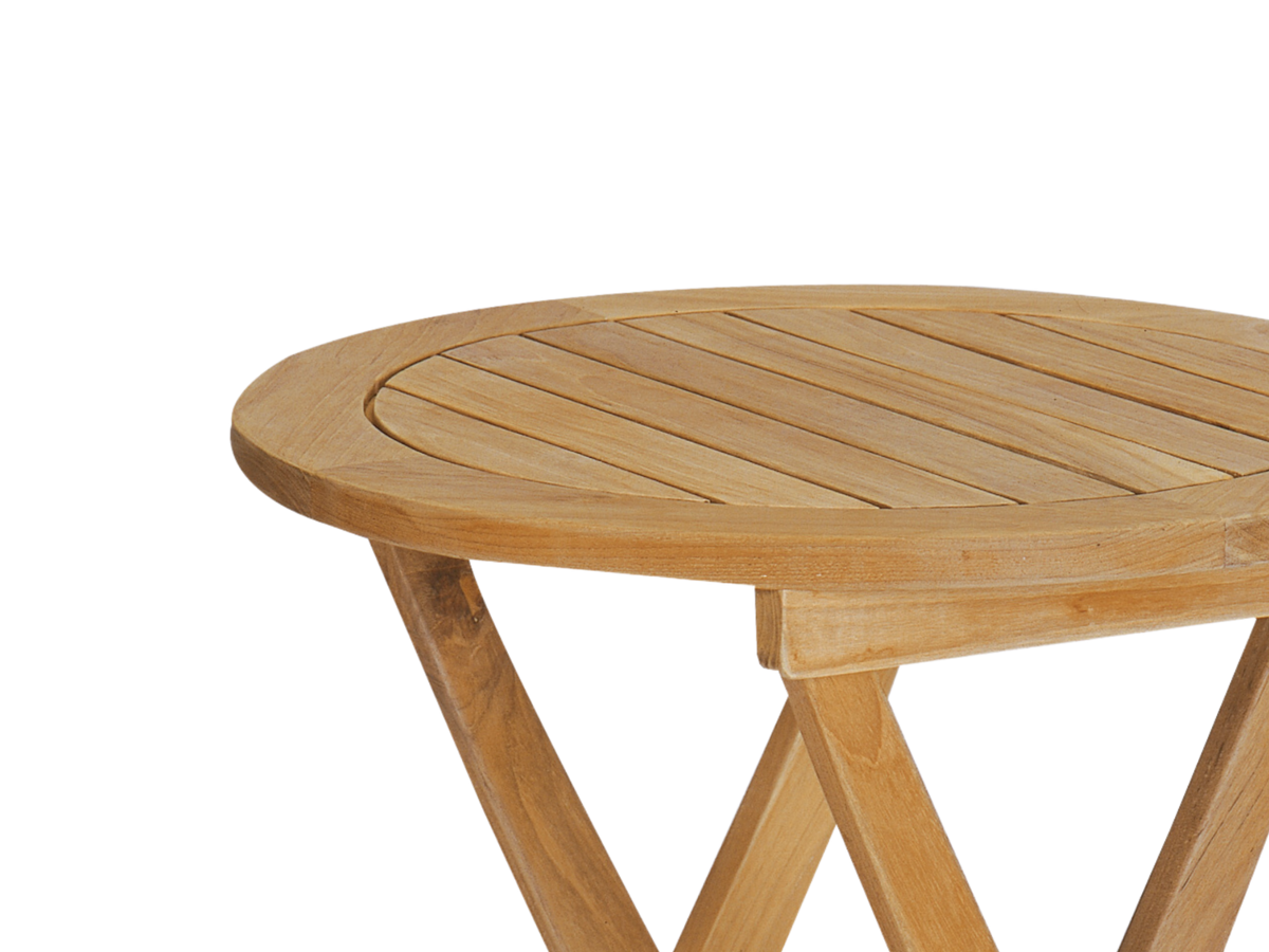 Perryn teak side table, view 2