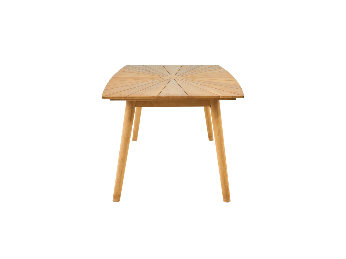 Plaisance teak rectangular dining table, view 4