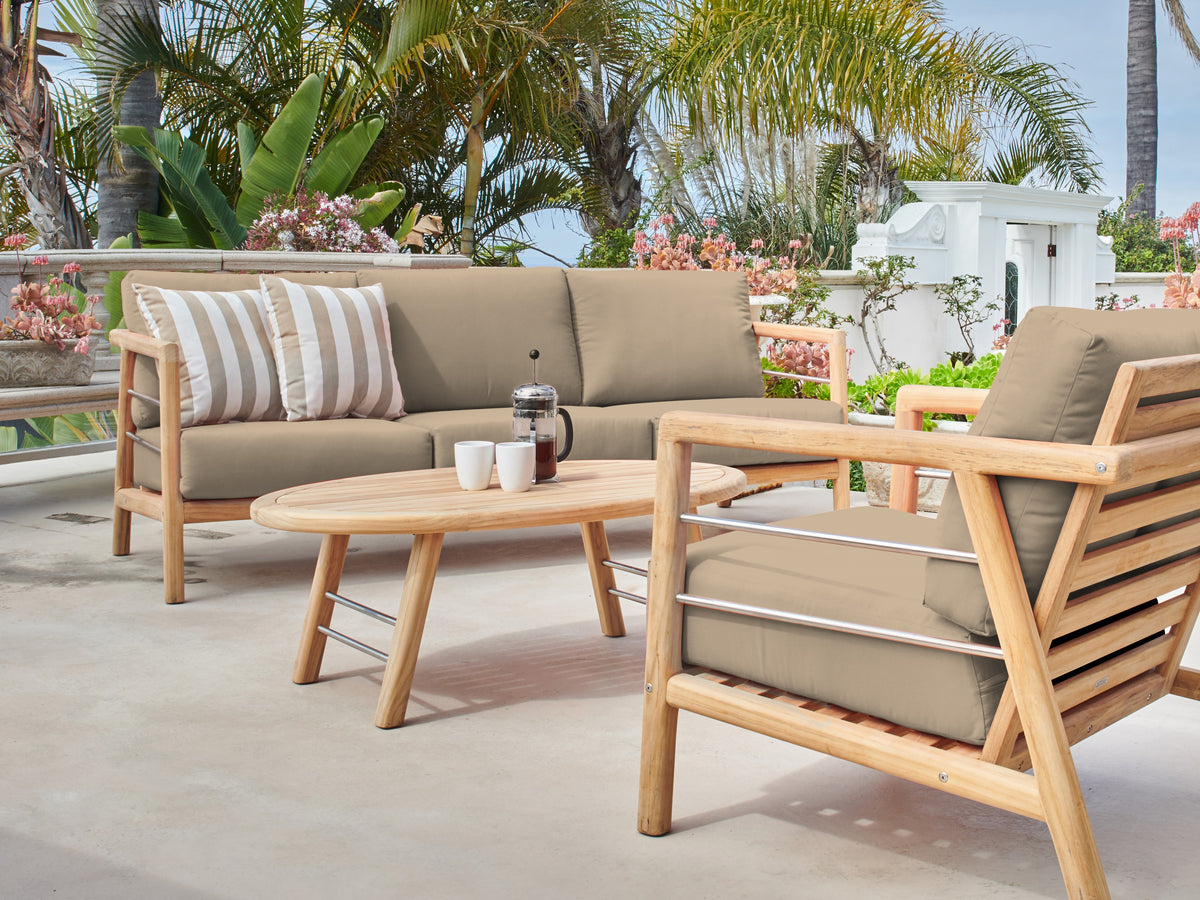 Daniele teak coffee table, view 4