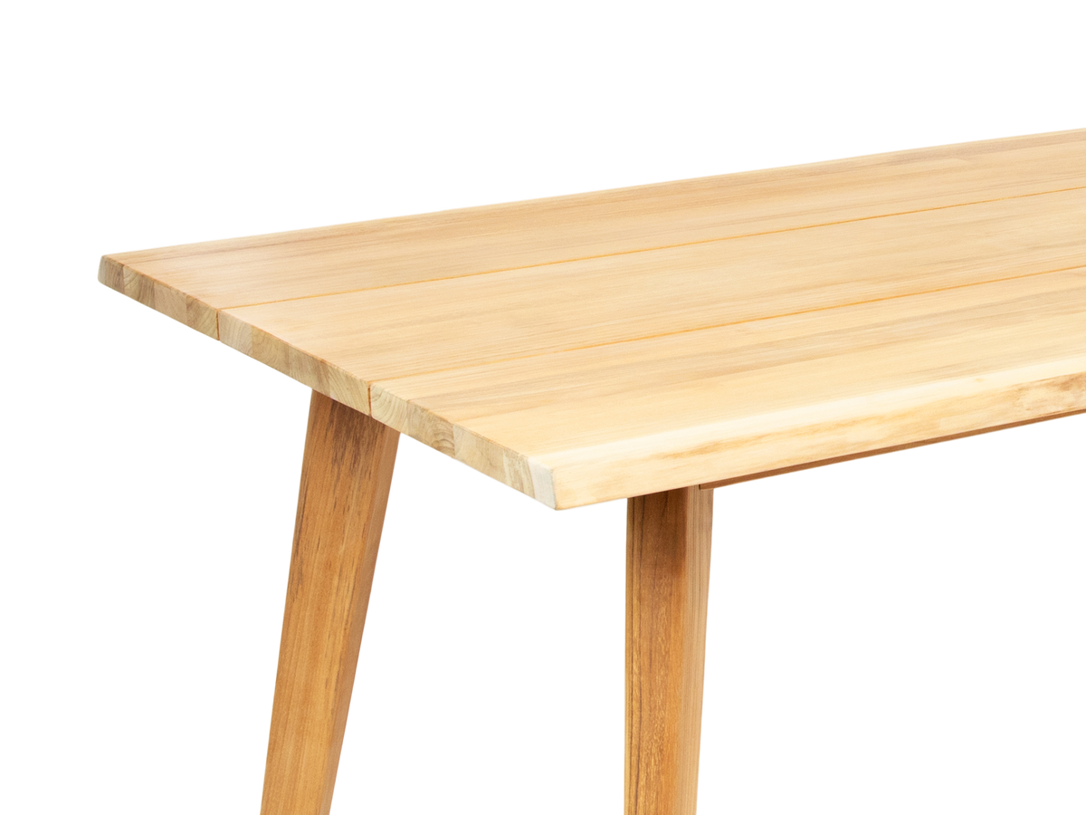 Lechair teak dining table, view 3
