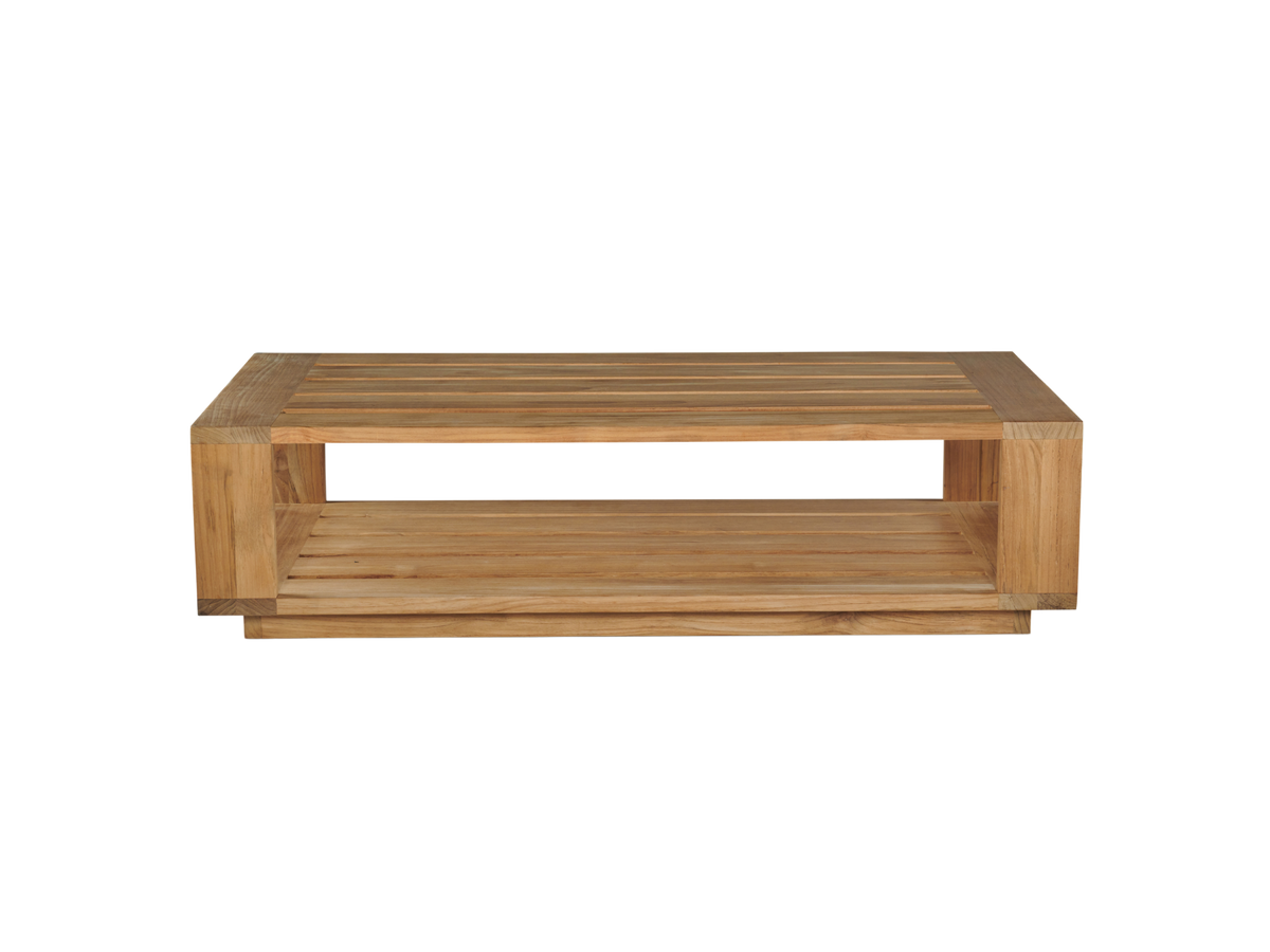 Lothair teak coffee table, by Curated Maison