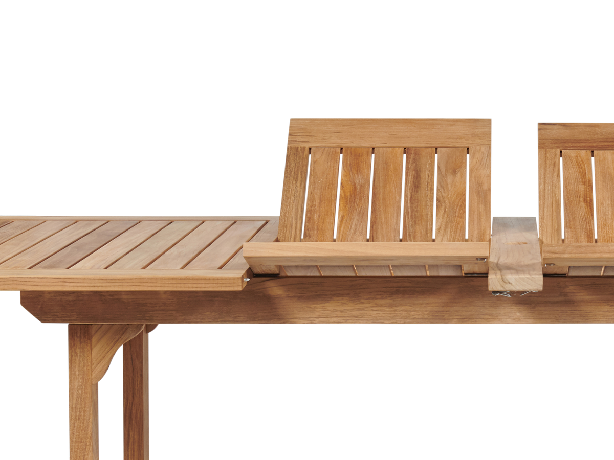 Olivier teak dining table, view 2