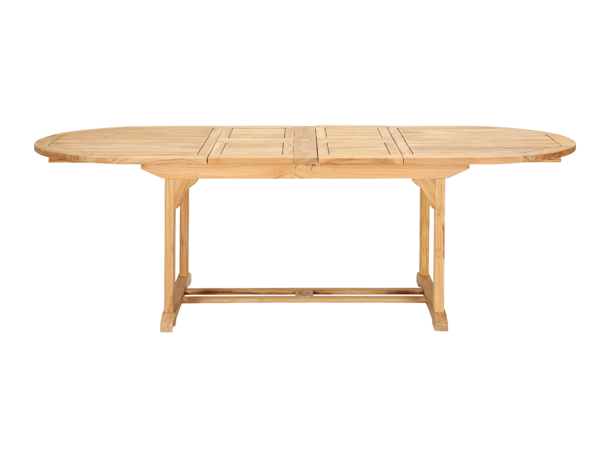 Amelie teak dining table, view 3
