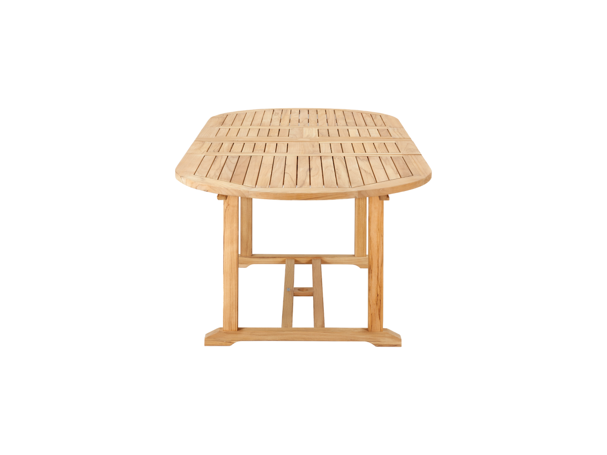 Amelie teak dining table, view 4