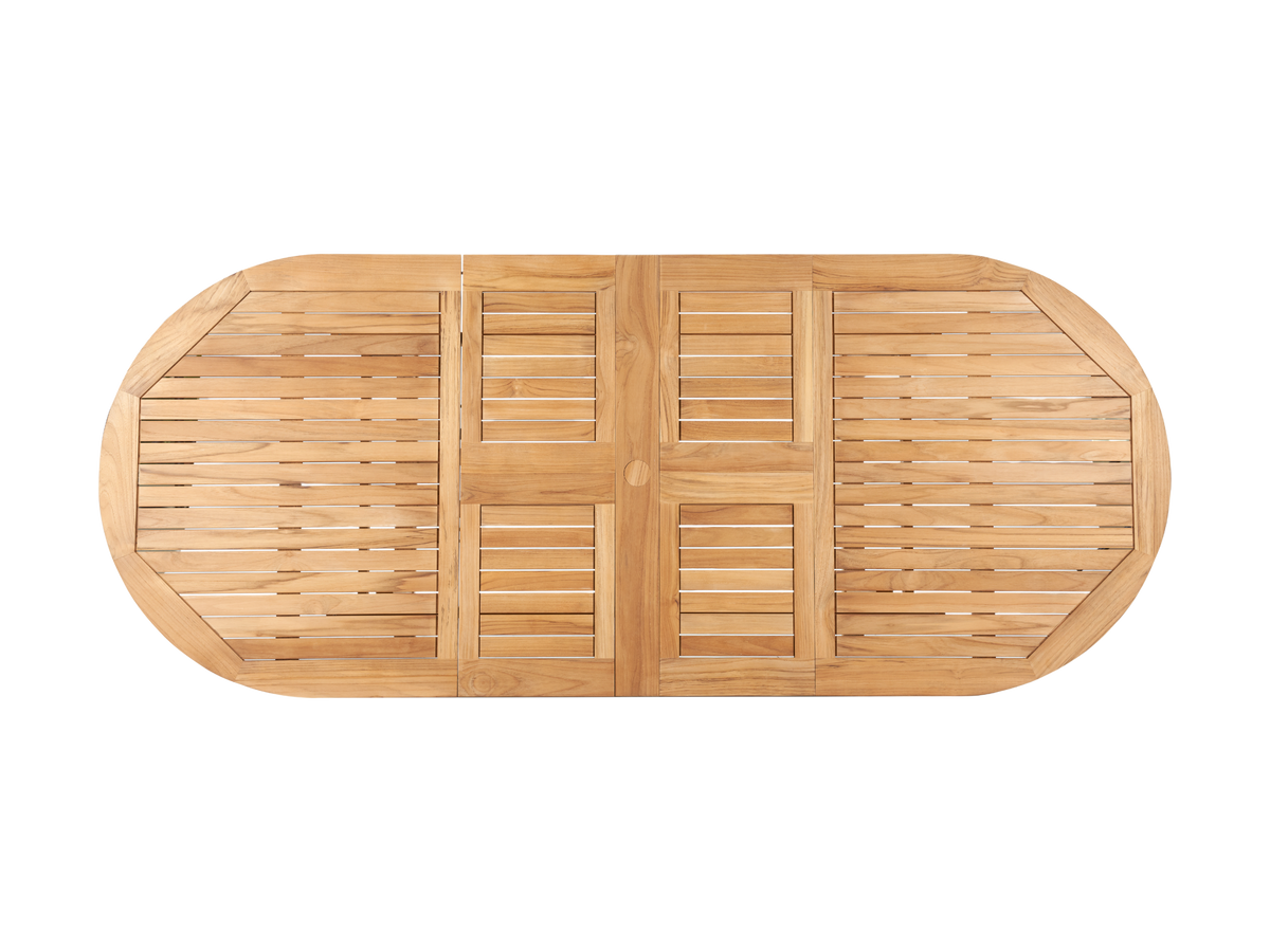 Amelie teak dining table, view 8